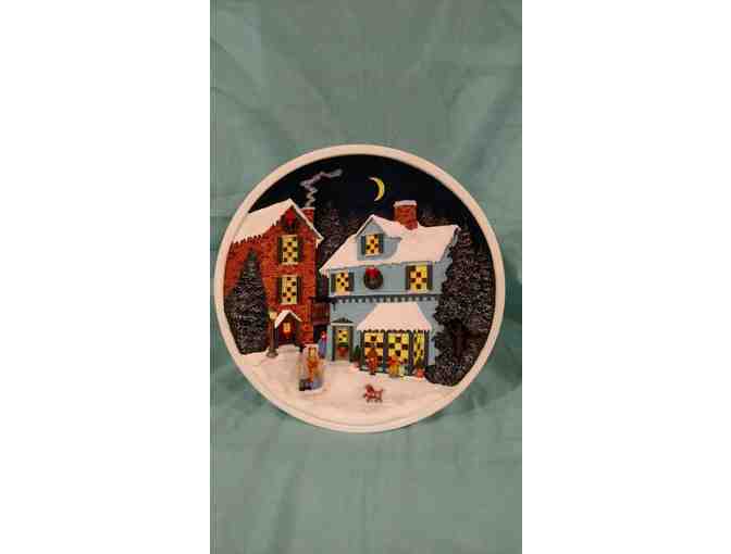 'Holly Street Bakery' Lighted Plate