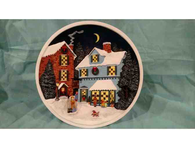 'Holly Street Bakery' Lighted Plate