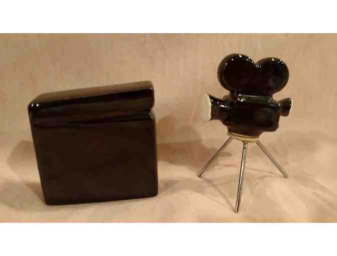 Hollywood Slate & Camera Set Salt & Pepper Shakers