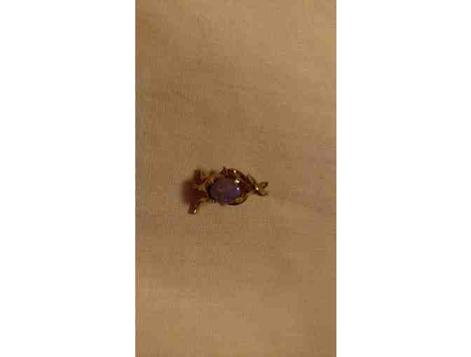 Purple Opal Kangaroo Tie Tack/Pin