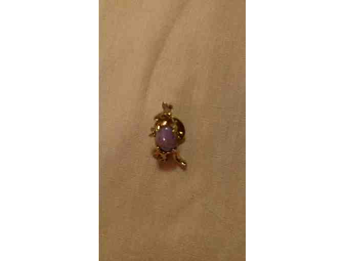 Purple Opal Kangaroo Tie Tack/Pin