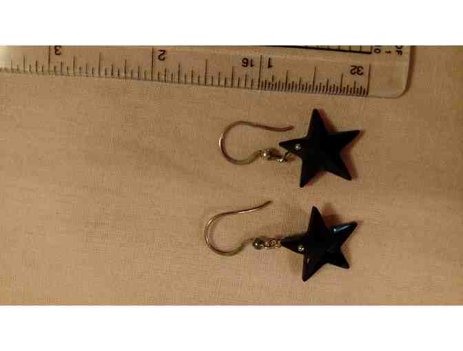 Black Star Earrings