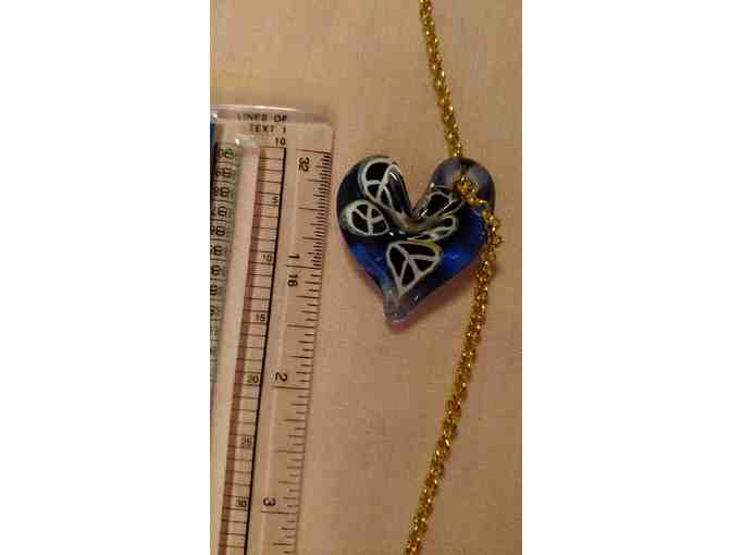 Blue Heart Necklace