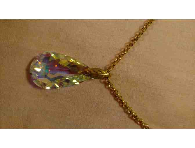 Swarovski Silver Crystal Pendent Necklace