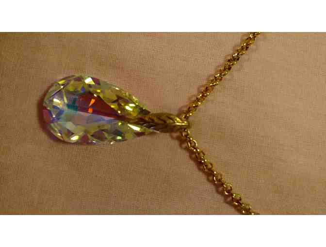 Swarovski Silver Crystal Pendent Necklace