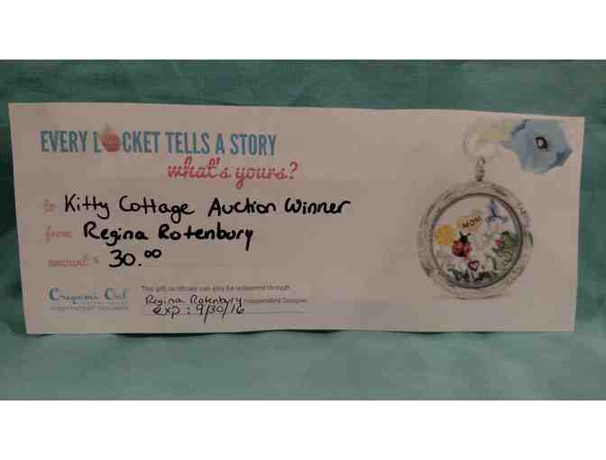 Orgami Owl $30 Gift Certificate