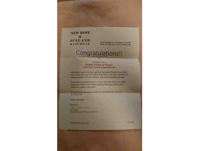 New Hope & Ivyland Railroad - Family 4-Pack of Tickets
