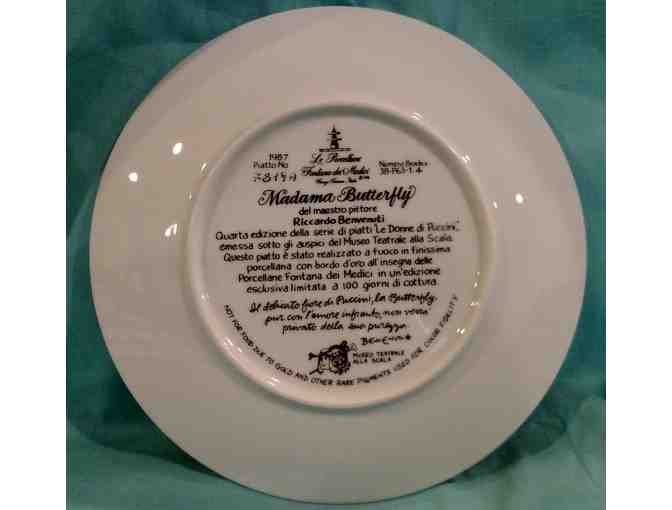 'Cio-Cio-San' Madame Butterfly Italian Plate #7819A from The Bradford Exchange
