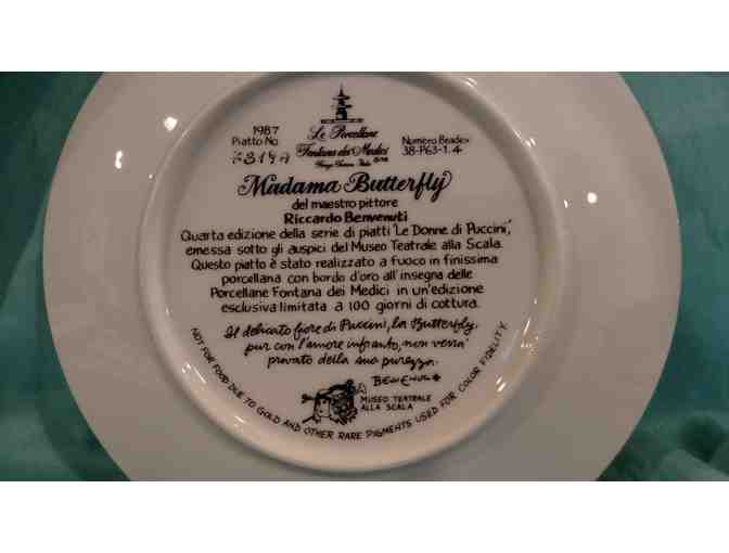 'Cio-Cio-San' Madame Butterfly Italian Plate #7819A from The Bradford Exchange
