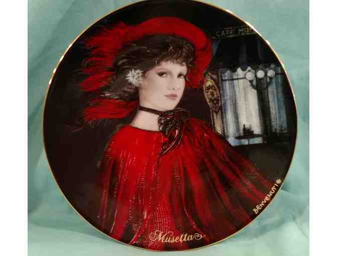 'Musetta' Italian Plate #1996B from The Bradford Exchange