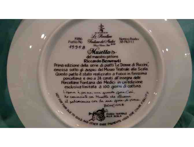 'Musetta' Italian Plate #1996B from The Bradford Exchange