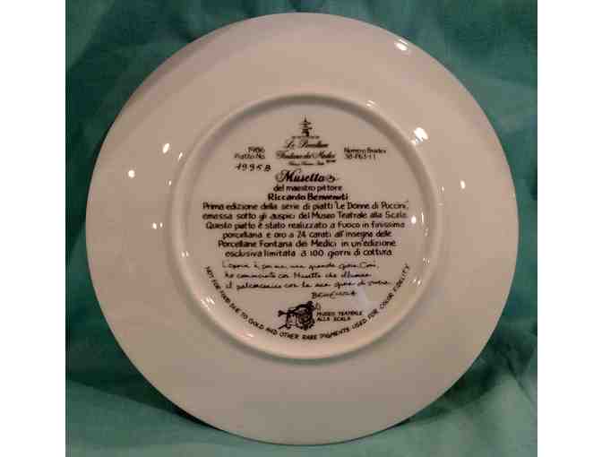 'Musetta' Italian Plate #1996B from The Bradford Exchange