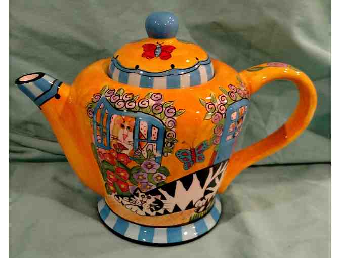 Hand-Painted Teapot