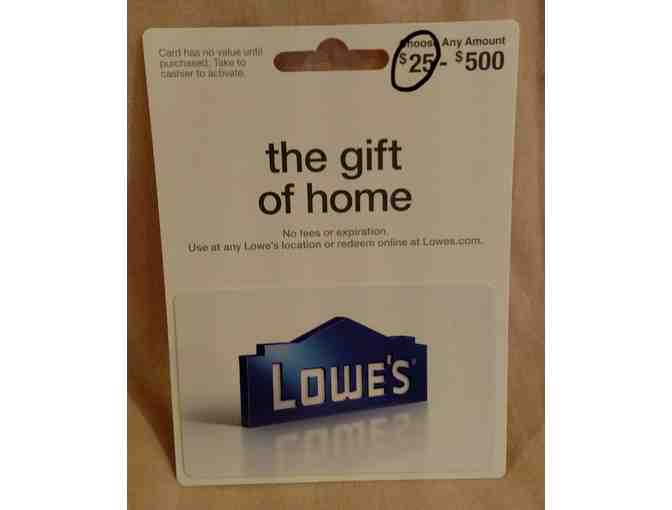 $25 Gift Card to Lowe's
