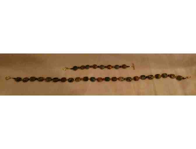 Red River Jasper Necklace and Bracelet Set