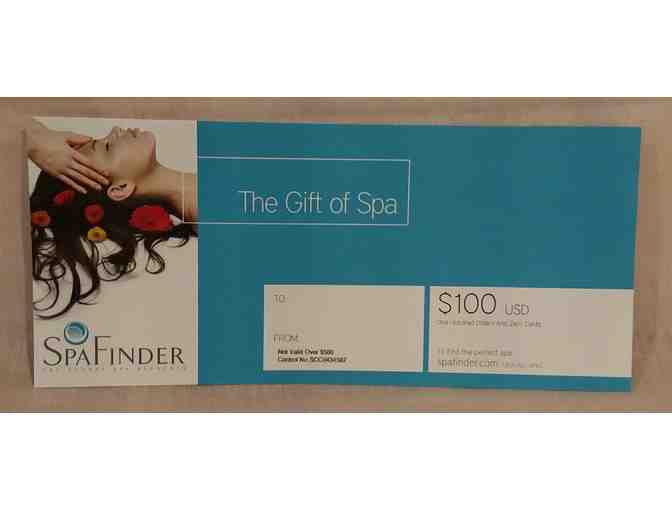 $100 SpaFinder Gift Certificate