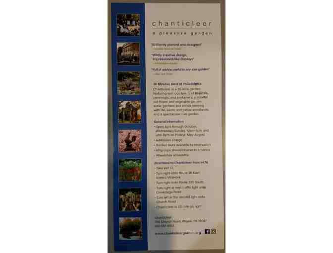 Pair of Tickets to Chanticleer Gardens in Wayne, PA