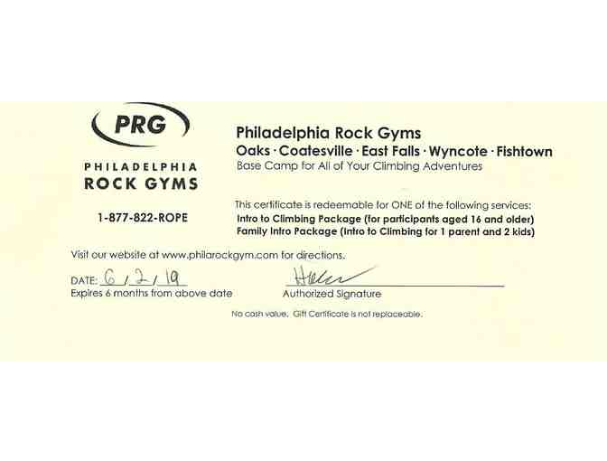 Gift Certificate to Philadelphia Rock Gyms - Photo 1