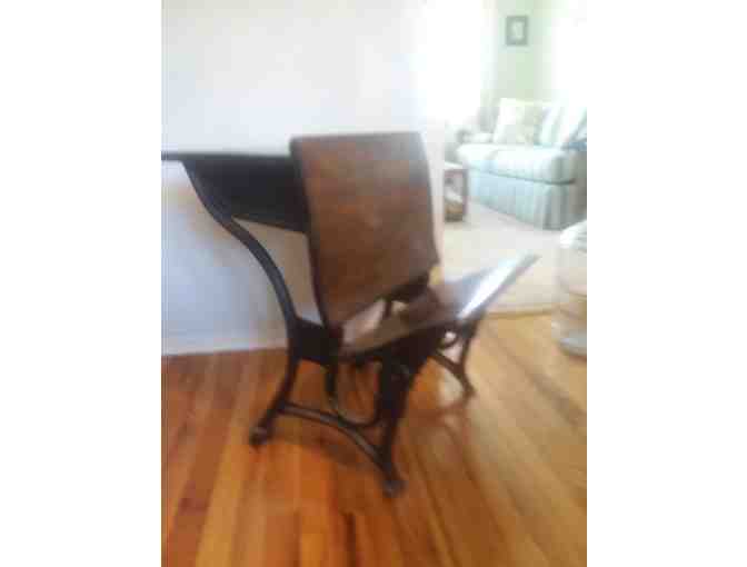 Early 1900's Chair/Desk Combination - Photo 2