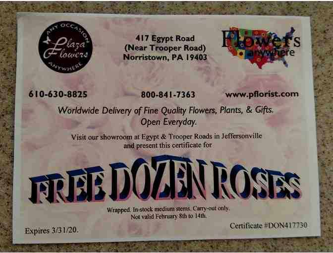 Free Dozen Roses from Plaza Flowers - Photo 1