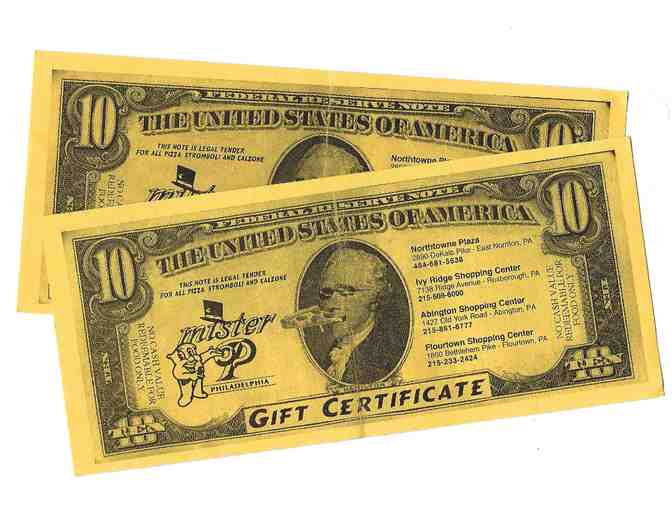 $20 in Gift Certificates to Mister P's Pizza - Photo 1