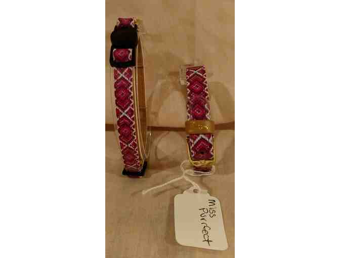 'Friendship Collar' Bracelet and Pet Collar in Mauve - 'Miss Perfect'