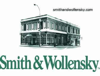 Smith and Wollenksy Steakhouse $600 Gift Certificate