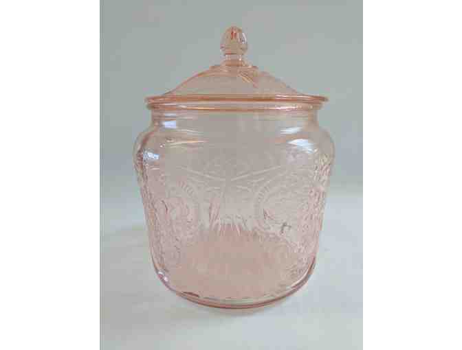 Antique Depression Glass Cookie Jar