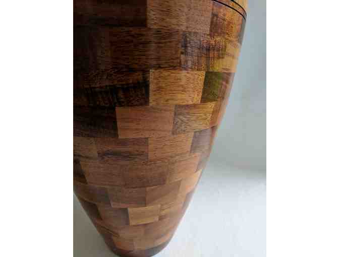 A Gregg Smith Hawaiian Koa, Maple & Ebony Woodturning