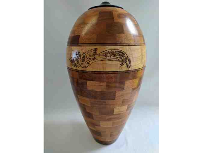 A Gregg Smith Hawaiian Koa, Maple & Ebony Woodturning