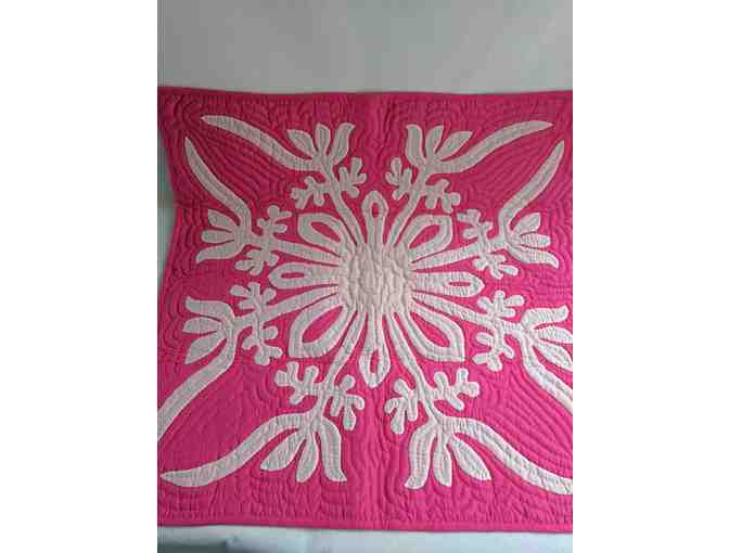 Hand-Stitched Hawaiian Quilt Wall Hanging