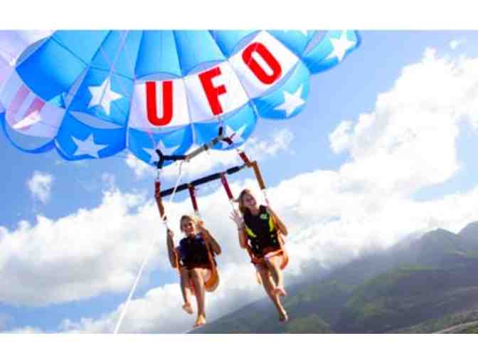 2 Rides on the UFO Parasail