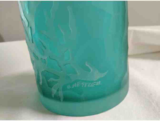 Stunning Handblown Glass Vase by Heather Mettler