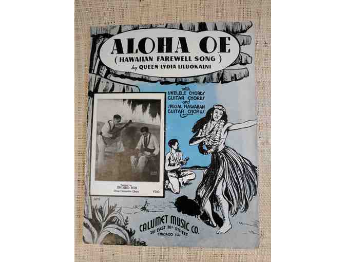 Vintage 'Aloha Oe' Sheet Music