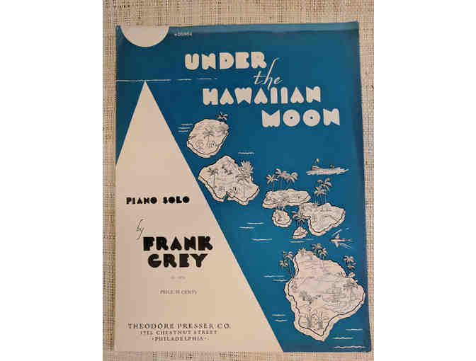 Vintage 'Under the Hawaiian Moon' Sheet Music
