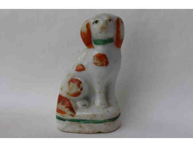 Antique Ceramic Dog Figurine