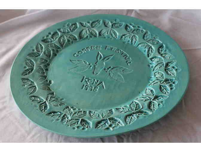 Beautiful Kona Coffee Cultural Festival Ceramic Platter
