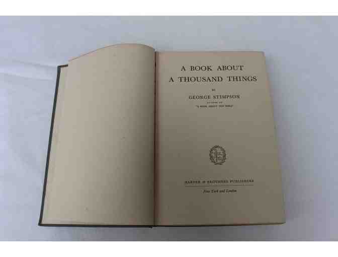 'A Book About A Thousand Things'