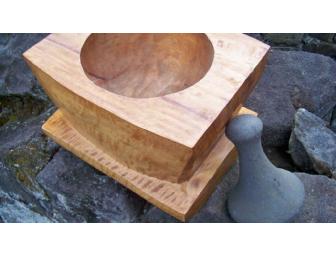 Mango & Stone Mortar & Pestle