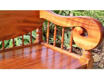 Magnificent Curly Koa Weeks Settee