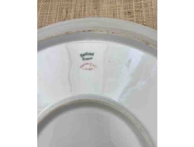 3 Antique Haviland And Co. Plates and 1 Serving Bowl