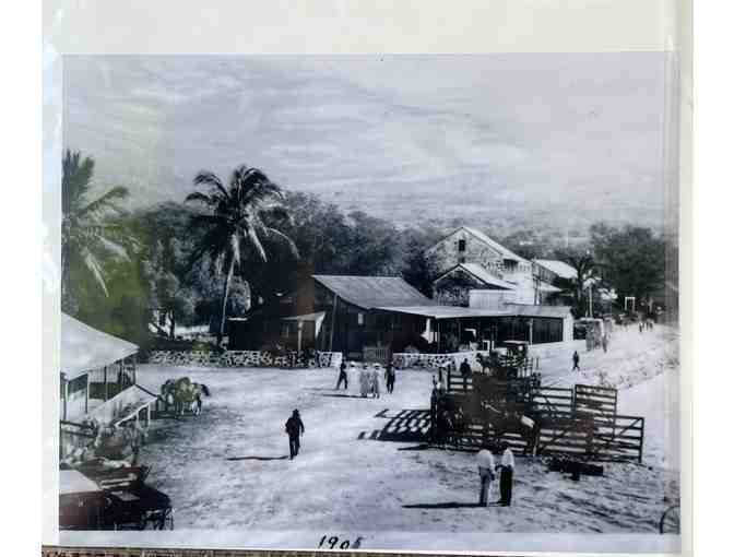 Kailua Village near wharf photographic print (copy) originally from 1905 - unframed - Photo 1