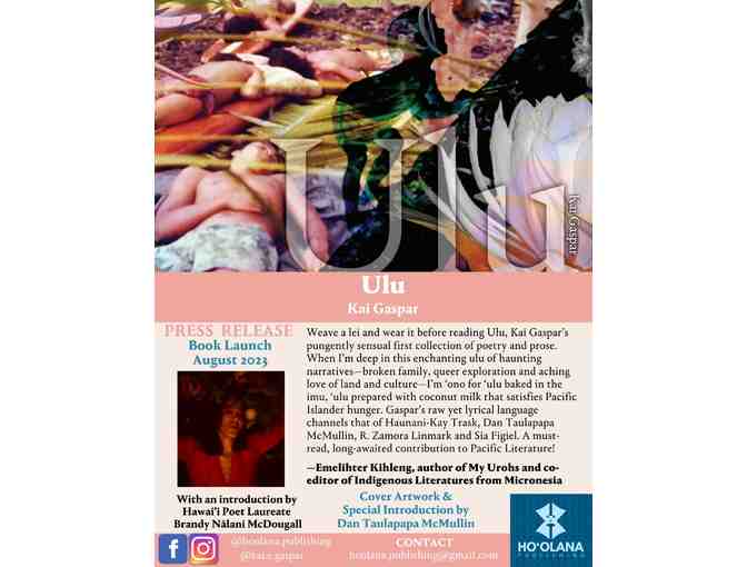 Signed copy of Ulu by Kai Gaspar