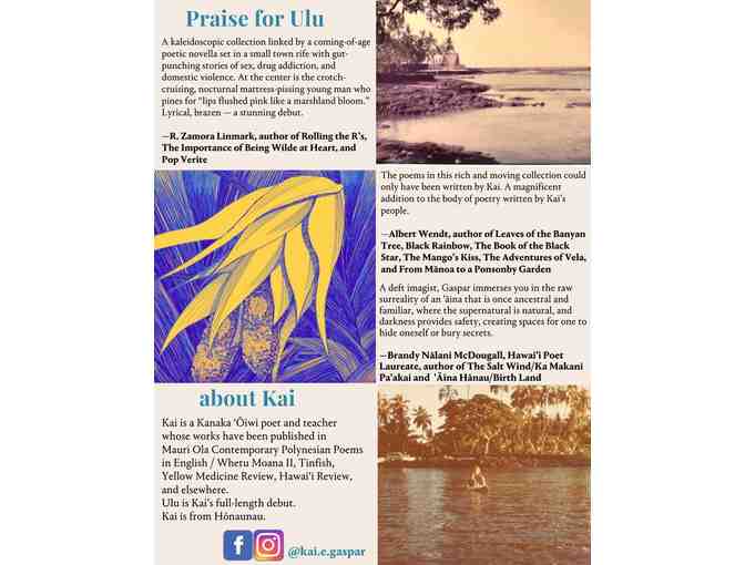 Signed copy of Ulu by Kai Gaspar