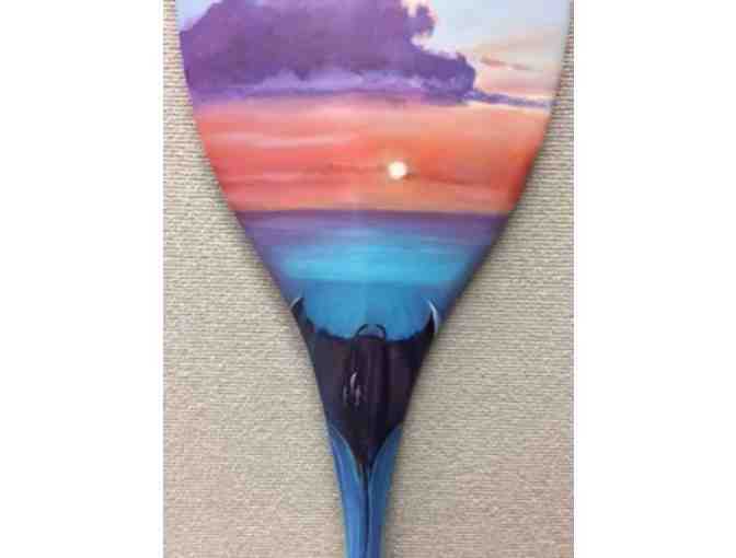 Painted Paddle Art Piece