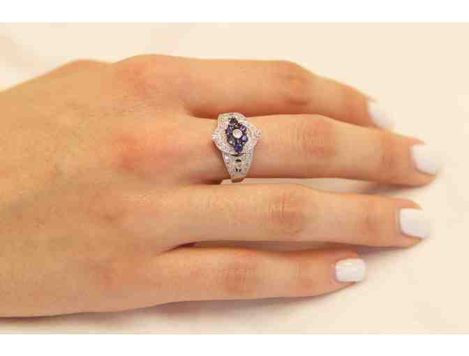 Art Deco Sapphire & Diamond Ring