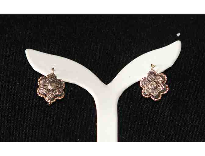 Antique Earrings (circa 1875) with rose-cut diamonds