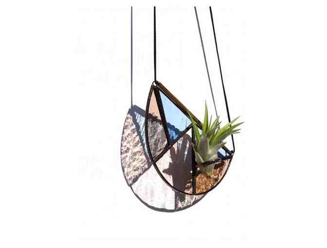 Brewer and Marr Glassworks: Half-Moon Hanging Air Plant Holder