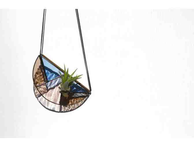 Brewer and Marr Glassworks: Half-Moon Hanging Air Plant Holder