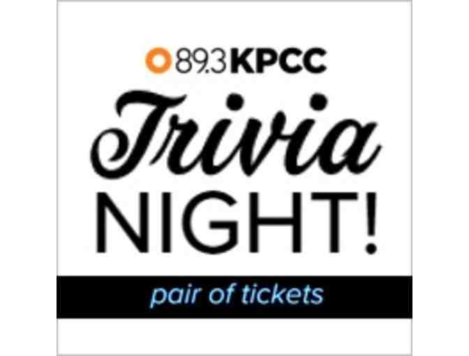 KPCC Trivia Night with A Martinez and Libby Denkmann: 2 Tix, 5/18 @ 6:30 pm